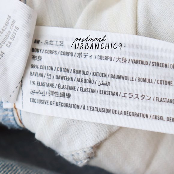 ABERCROMBIE High Rise Mom Jean Light Ripped 28 - Picture 14 of 15